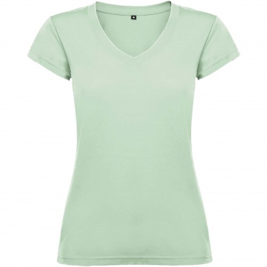 Logotrade business gift image of: Victoria short sleeve women's v-neck t-shirt