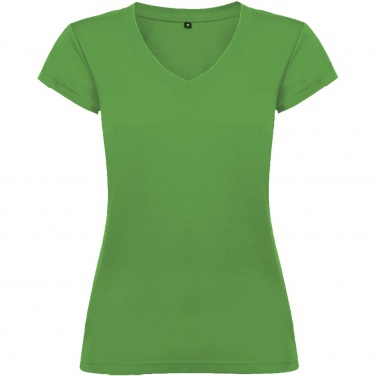 Logo trade promotional merchandise image of: Victoria short sleeve women's v-neck t-shirt