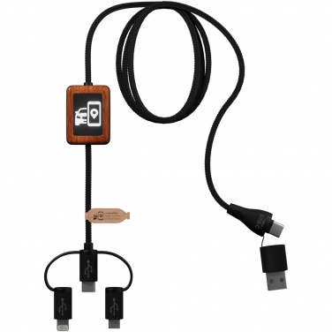 Logo trade business gifts image of: SCX.design C46 5-in-1 CarPlay cable