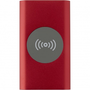 Logo trade corporate gift photo of: Juice 4000 mAh Type-C recycled aluminium wireless power bank 