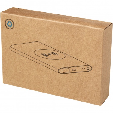 Logo trade promotional gift photo of: Juice 4000 mAh Type-C recycled aluminium wireless power bank 