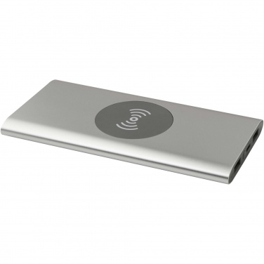 Logo trade advertising products picture of: Juice 8000 mAh Type-C recycled aluminium wireless power bank