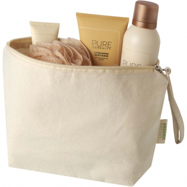 Logotrade promotional merchandise photo of: Orissa 180 g/m² organic large accessory pouch 3L