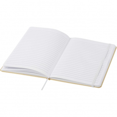 Logo trade promotional giveaways picture of: Nelida A5 recycled cardboard hard cover notebook