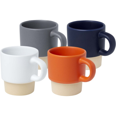 Logo trade promotional products picture of: Olympia 130 ml stackable expresso cup with clay bottom
