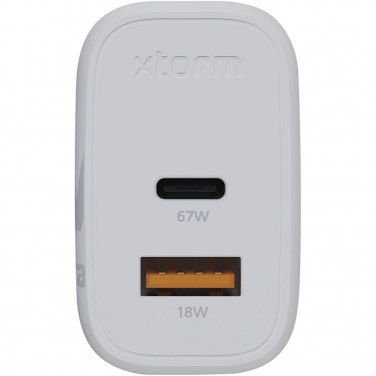 Logo trade corporate gifts picture of: Xtorm XEC067 GaN² Ultra 67W wall charger
