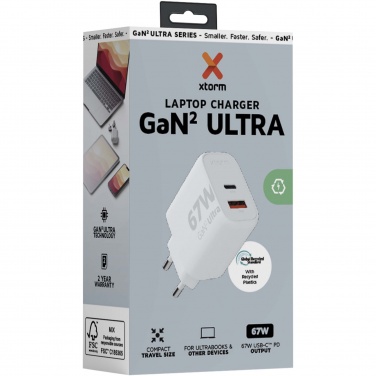 Logo trade promotional giveaways image of: Xtorm XEC067 GaN² Ultra 67W wall charger