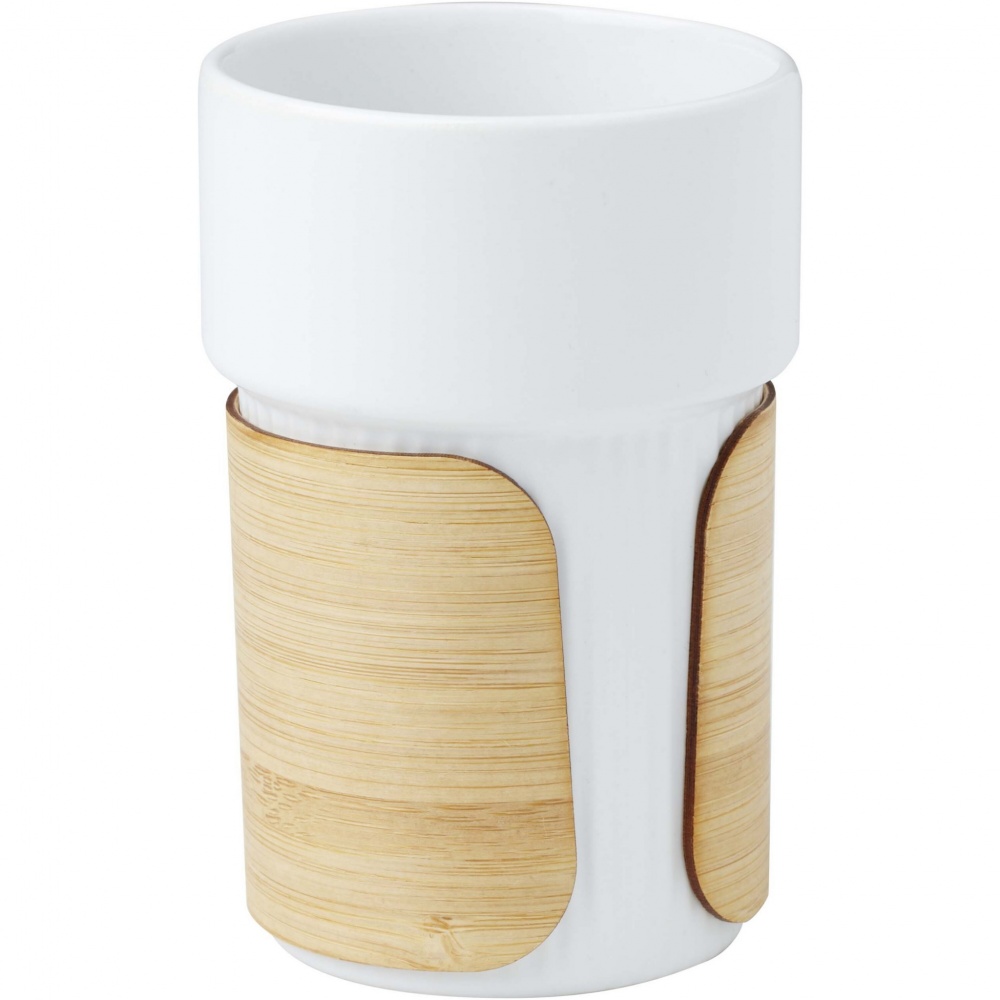 Logo trade promotional gifts image of: Tumbler Fika 340 ml with bamboo sleeve