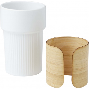 Logo trade corporate gift photo of: Tumbler Fika 340 ml with bamboo sleeve