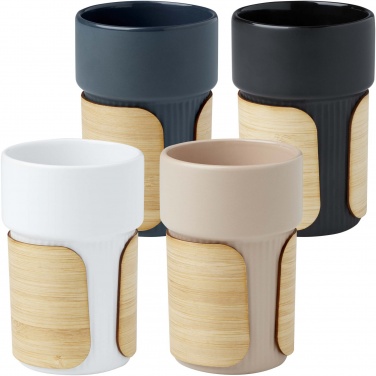 Logo trade promotional gifts image of: Tumbler Fika 340 ml with bamboo sleeve
