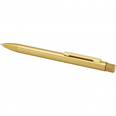 Logo trade promotional giveaways picture of: Beatriz recycled brass ballpoint pen