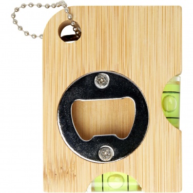 Logo trade promotional gifts image of: Levo bamboo bottle opener with level 