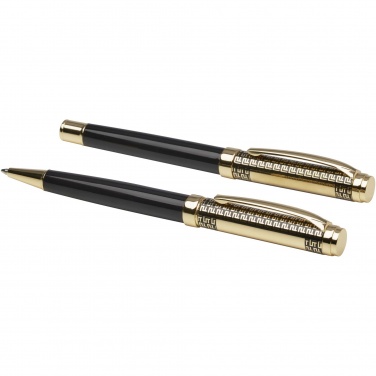Logo trade promotional merchandise picture of: Legato ballpoint and rollerball pen set