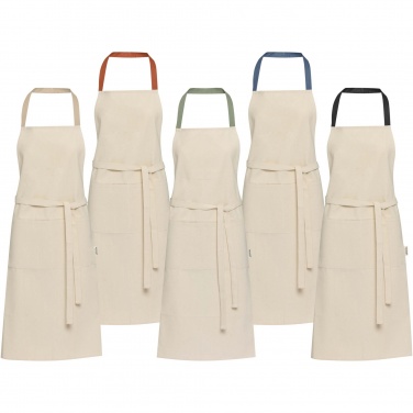 Logo trade business gifts image of: Nia 200 g/m² recycled cotton apron