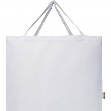 Logo trade corporate gift photo of: Odessa 220 g/m² GRS recycled cotton large tote bag