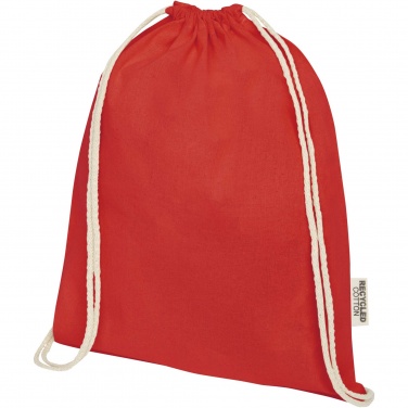 Logotrade advertising product picture of: Oregon 140 g/m² GRS recycled cotton drawstring bag