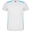 Detroit short sleeve kids sports t-shirt, White / Turquois