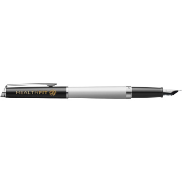 Logotrade promotional merchandise photo of: Hemisphere colour blocking fountain pen with palladium trim