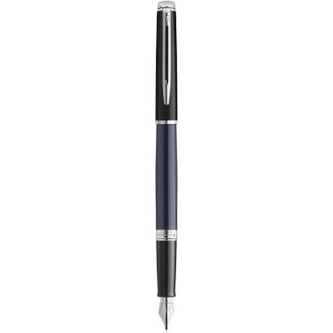 Logotrade promotional item image of: Hemisphere colour blocking fountain pen with palladium trim