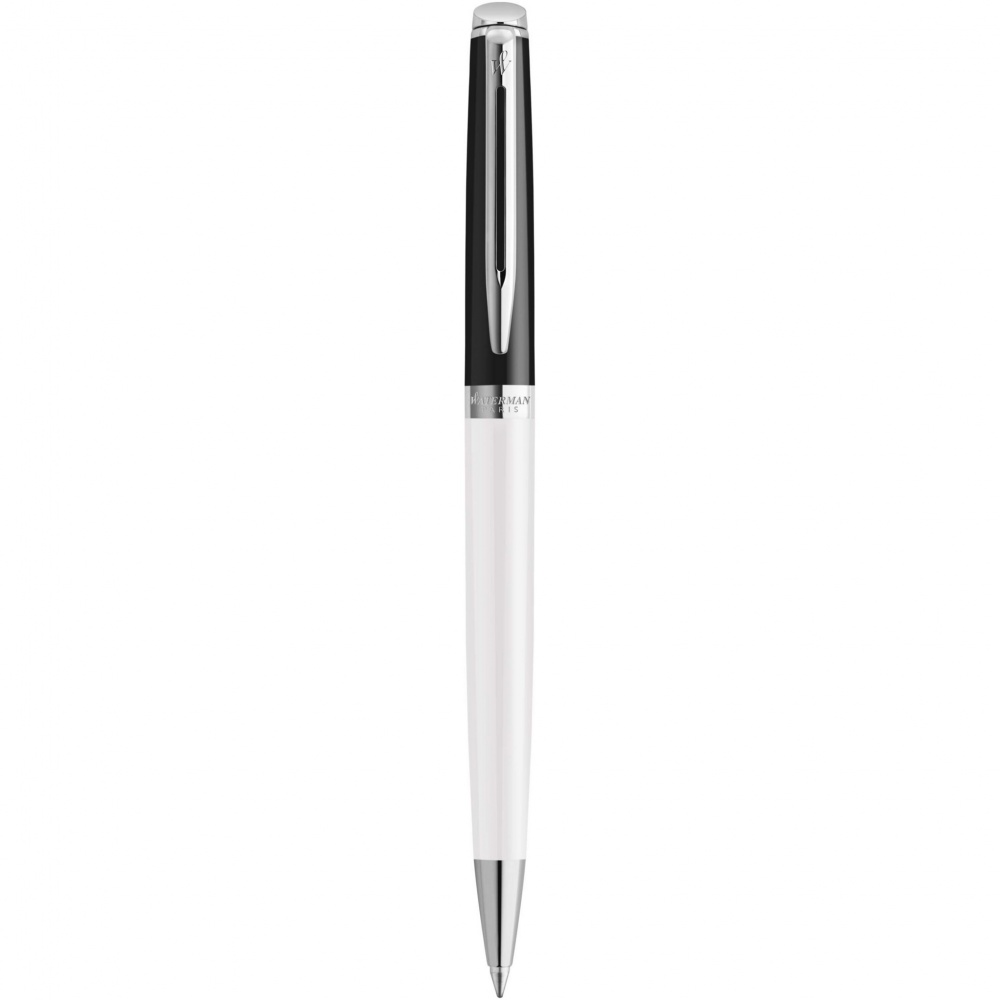 Logo trade promotional merchandise image of: Hemisphere colour blocking ballpoint pen with palladium trim