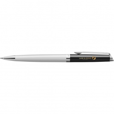 Logo trade corporate gifts picture of: Hemisphere colour blocking ballpoint pen with palladium trim