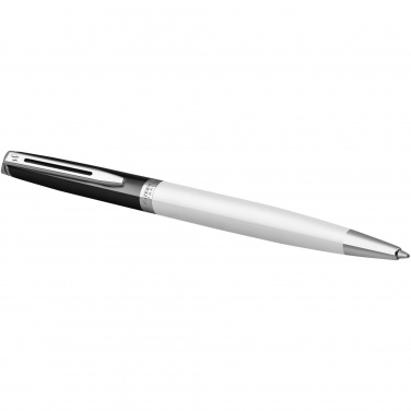 Logotrade promotional merchandise photo of: Hemisphere colour blocking ballpoint pen with palladium trim