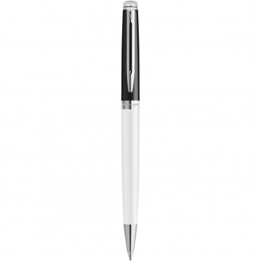 Logotrade promotional product image of: Hemisphere colour blocking ballpoint pen with palladium trim