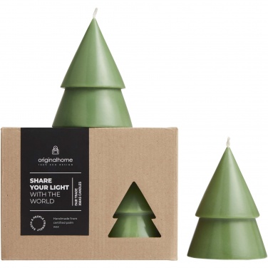 Logotrade promotional product image of: Originalhome Xmas tree candle set of 2 - M