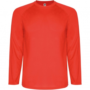 Logo trade promotional giveaways image of: Montecarlo long sleeve kids sports t-shirt