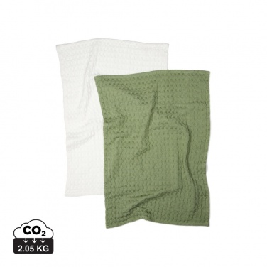 Logotrade advertising product image of: VINGA Cromer waffle kitchen towel, 2 pcs