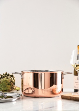 Logo trade promotional product photo of: VINGA Baron copper saucepan