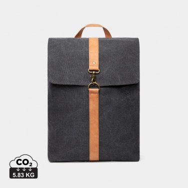 Logo trade business gifts image of: VINGA Bosler backpack GRS recycled canvas
