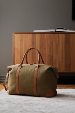 Logo trade promotional item photo of: VINGA Bosler RCS recycled canvas weekend bag