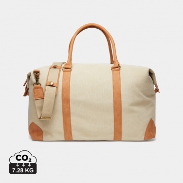 Logotrade corporate gift image of: VINGA Bosler RCS recycled canvas weekend bag