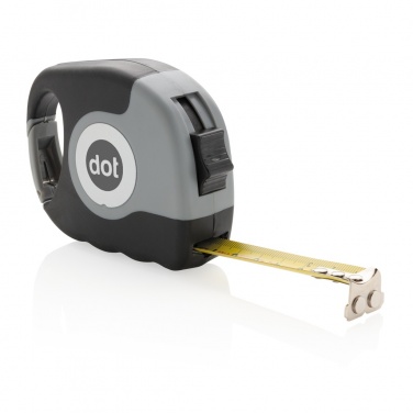 Logo trade business gift photo of: Measuring tape with carabiner