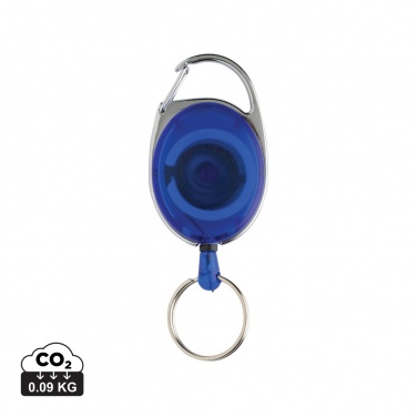 Logotrade promotional giveaway image of: RCS recycled ABS roller clip keychain
