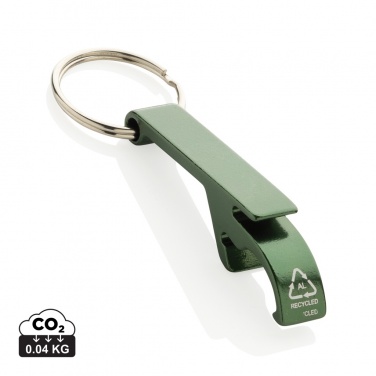 Logo trade business gifts image of: RCS recycled aluminum bottle and can opener