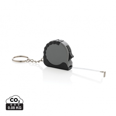 Logotrade corporate gift picture of: MeasureMate RCS reycled ABS 1 meter tape keychain