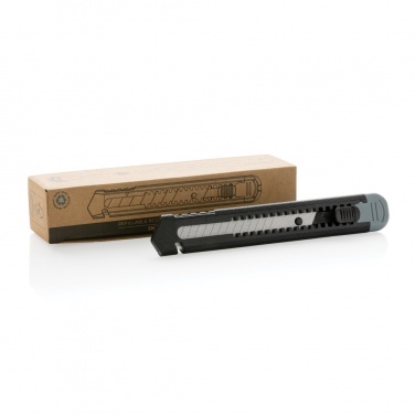 Logo trade promotional merchandise picture of: Refillable RCS recycled plastic snap-off knife
