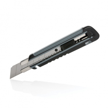 Logo trade corporate gifts image of: Refillable RCS rplastic heavy duty snap-off knife soft grip