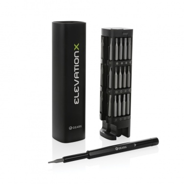Logotrade promotional item image of: Gear X RCS recycled aluminum precision screwdriver set 46 pc