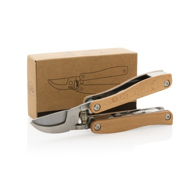 Logo trade corporate gifts image of: Wooden garden multi-tool