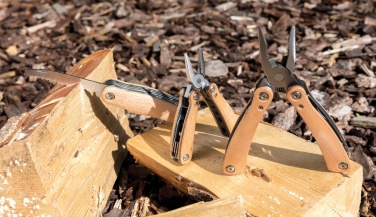 Logo trade corporate gifts picture of: Wood multitool mini