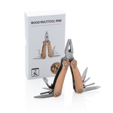 Logo trade advertising products picture of: Wood multitool mini