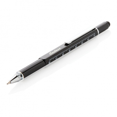 Logo trade corporate gifts image of: 5-in-1 aluminium toolpen