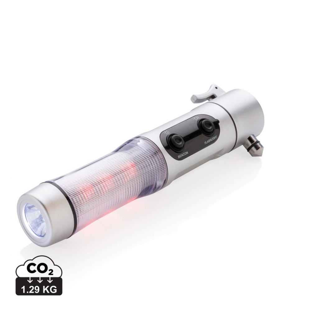 Logotrade promotional item picture of: Emergency light with hammer