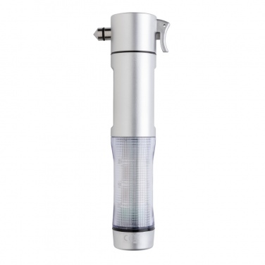 Logo trade promotional items image of: Emergency light with hammer