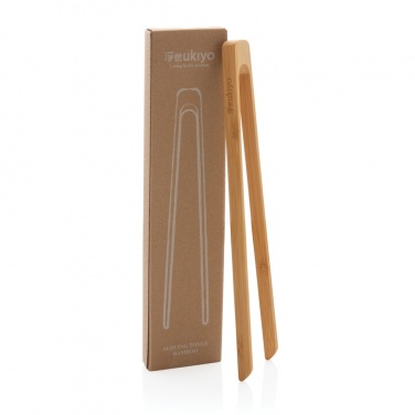 Logo trade promotional items image of: Ukiyo bamboo serving tongs