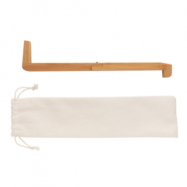 Logo trade promotional products image of: Bamboo portable laptop stand
