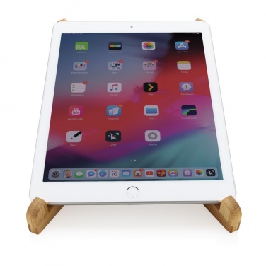 Logotrade promotional gift picture of: Bamboo portable laptop stand